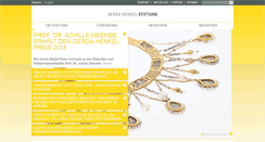 Desktop Screenshot of gerda-henkel-stiftung.de