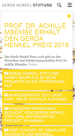 Mobile Screenshot of gerda-henkel-stiftung.de
